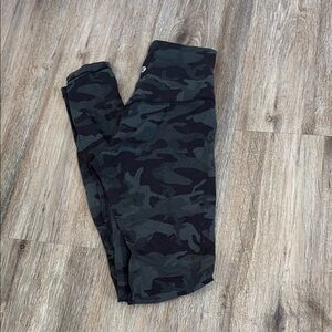 Lululemon Green Camouflage Leggings